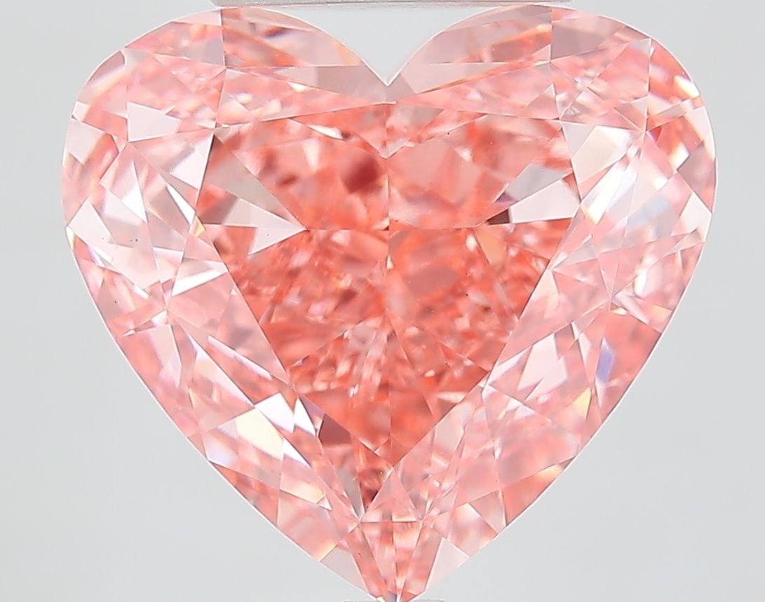 Loose Diamond - HEART 10.05ct Fancy Vivid Pink VVS2: Loose Diamond - HEART 10.05ct Fancy Vivid Pink VVS2 Source: This is a real non-mined Diamond that has been grown in a lab Shape: HEART Carats: 10.05 Color: Fancy Vivid Pink Certification: IGI Video: