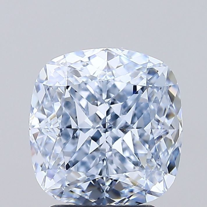 Loose Diamond - CUSHION MODIFIED 3.06ct Fancy Blue VVS2: Loose Diamond - CUSHION MODIFIED 3.06ct Fancy Blue VVS2 Source: This is a real non-mined Diamond that has been grown in a lab Shape: CUSHION MODIFIED Carats: 3.06 Color: Fancy Blue Certification: IGI 