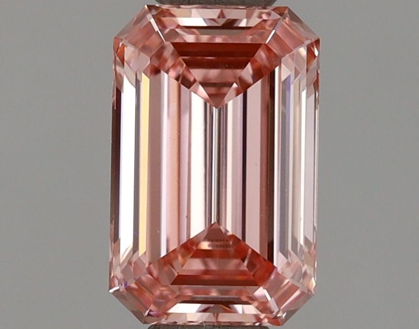 Loose Diamond - EMERALD 0.91ct Fancy Intense Pink VS1: Loose Diamond - EMERALD 0.91ct Fancy Intense Pink VS1 Source: This is a real non-mined Diamond that has been grown in a lab Shape: EMERALD Carats: 0.91 Color: Fancy Intense Pink Certification: IGI Vid