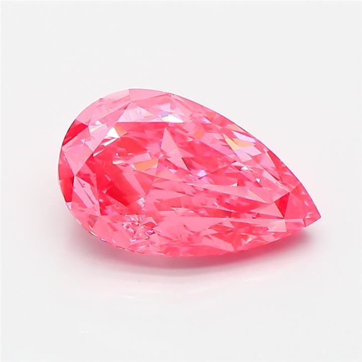 Loose Diamond - PEAR 1.82ct Fancy Vivid Pink VS1: Loose Diamond - PEAR 1.82ct Fancy Vivid Pink VS1 Source: This is a real non-mined Diamond that has been grown in a lab Shape: PEAR Carats: 1.82 Color: Fancy Vivid Pink Certification: IGI Video: