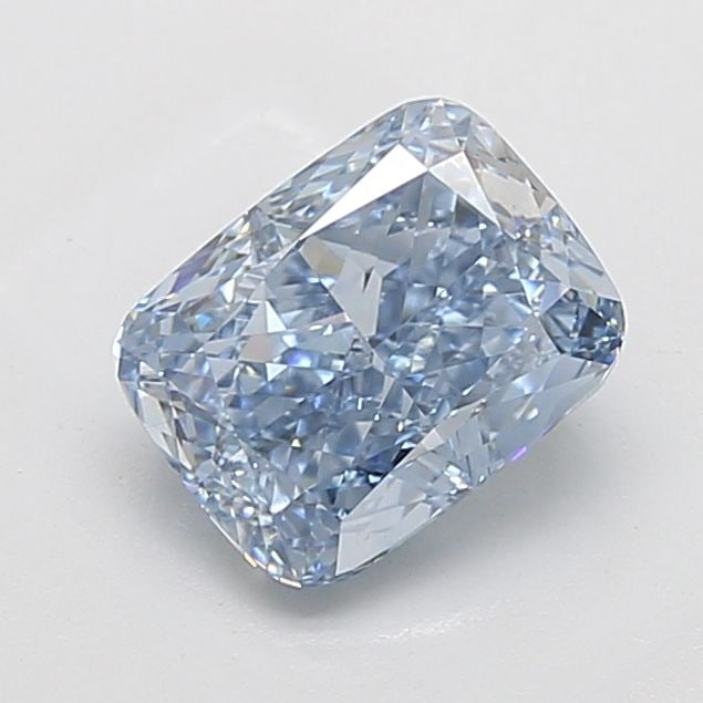 Loose Diamond - CUSHION MODIFIED 3.38ct Fancy Intense Blue VS1: Loose Diamond - CUSHION MODIFIED 3.38ct Fancy Intense Blue VS1 Source: This is a real non-mined Diamond that has been grown in a lab Shape: CUSHION MODIFIED Carats: 3.38 Color: Fancy Intense Blue Cert