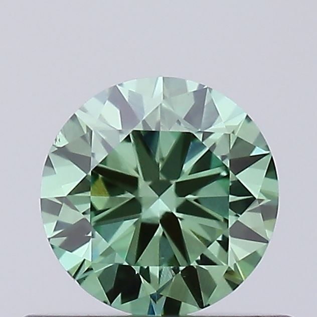 Loose Diamond - ROUND 0.42ct Fancy Vivid Green VS1: Loose Diamond - ROUND 0.42ct Fancy Vivid Green VS1 Source: This is a real non-mined Diamond that has been grown in a lab Shape: ROUND Carats: 0.42 Color: Fancy Vivid Green Certification: IGI Video: