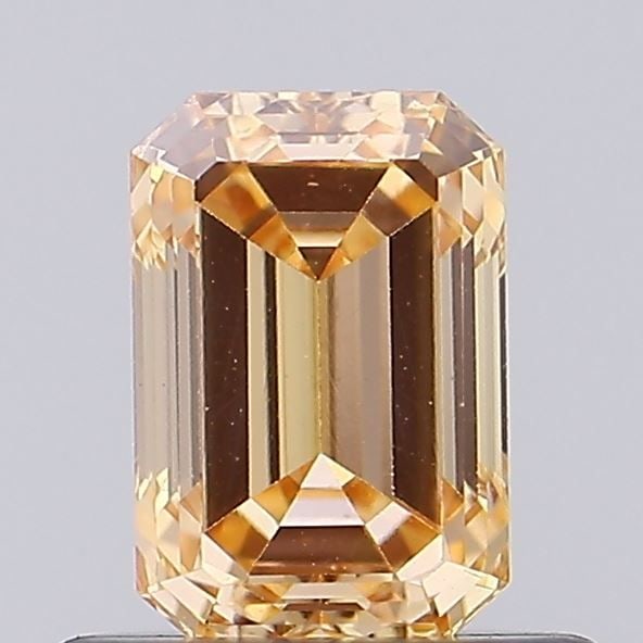 Loose Diamond - EMERALD 0.62ct Fancy Vivid Yellow VVS2: Loose Diamond - EMERALD 0.62ct Fancy Vivid Yellow VVS2 Source: This is a real non-mined Diamond that has been grown in a lab Shape: EMERALD Carats: 0.62 Color: Fancy Vivid Yellow Certification: NONE V