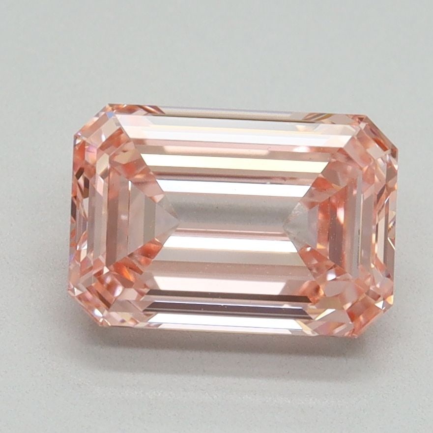 Loose Diamond - EMERALD 2.2ct Fancy Vivid Pink VS1: Loose Diamond - EMERALD 2.2ct Fancy Vivid Pink VS1 Source: This is a real non-mined Diamond that has been grown in a lab Shape: EMERALD Carats: 2.2 Color: Fancy Vivid Pink Certification: IGI Video: