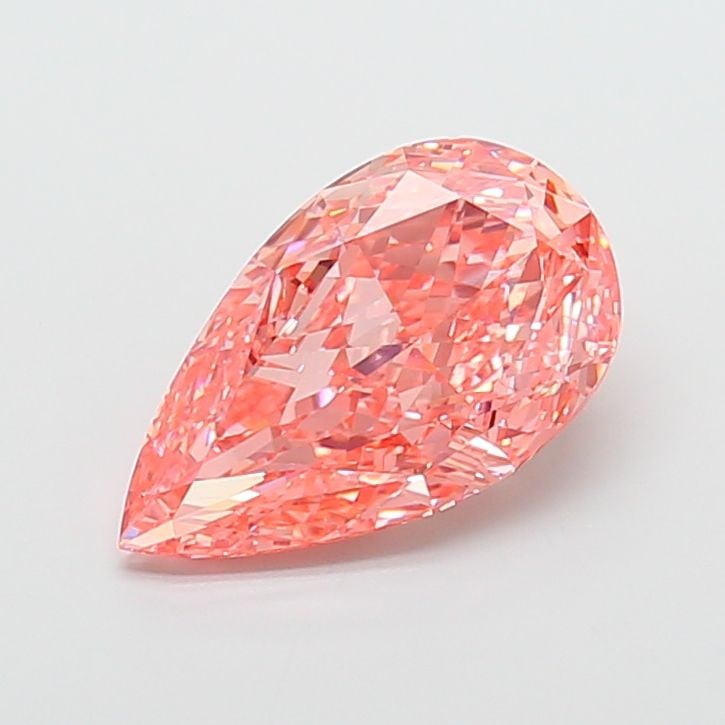 Loose Diamond - PEAR 5.69ct Fancy Vivid Pink VS1: Loose Diamond - PEAR 5.69ct Fancy Vivid Pink VS1 Source: This is a real non-mined Diamond that has been grown in a lab Shape: PEAR Carats: 5.69 Color: Fancy Vivid Pink Certification: IGI PLEASE NOTE: 
