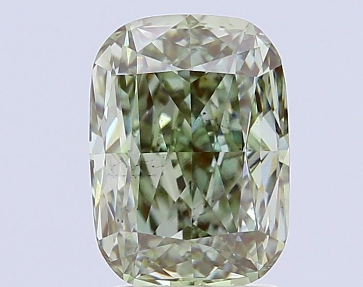 Loose Diamond - CUSHION MODIFIED 3.29ct Fancy Vivid Green VS2: Loose Diamond - CUSHION MODIFIED 3.29ct Fancy Vivid Green VS2 Source: This is a real non-mined Diamond that has been grown in a lab Shape: CUSHION MODIFIED Carats: 3.29 Color: Fancy Vivid Green Certif