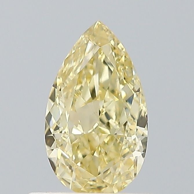 Loose Diamond - PEAR 0.58ct Fancy Yellow VS1: Loose Diamond - PEAR 0.58ct Fancy Yellow VS1 Source: This is a real non-mined Diamond that has been grown in a lab Shape: PEAR Carats: 0.58 Color: Fancy Yellow Certification: IGI Video: