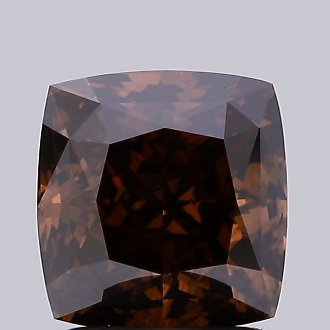 Loose Diamond - CUSHION MODIFIED 2.05ct Fancy Deep Brown VS2: Loose Diamond - CUSHION MODIFIED 2.05ct Fancy Deep Brown VS2 Source: This is a real non-mined Diamond that has been grown in a lab Shape: CUSHION MODIFIED Carats: 2.05 Color: Fancy Deep Brown Certific