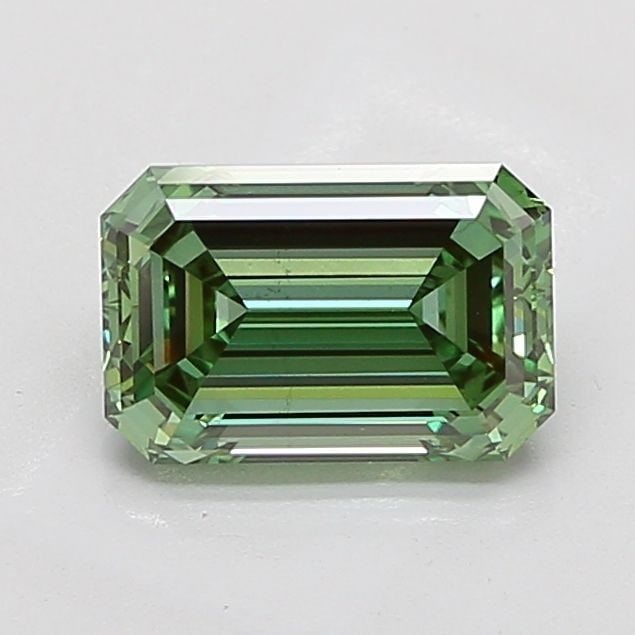 Loose Diamond - EMERALD 3.1ct Fancy Vivid Green VS1: Loose Diamond - EMERALD 3.1ct Fancy Vivid Green VS1 Source: This is a real non-mined Diamond that has been grown in a lab Shape: EMERALD Carats: 3.1 Color: Fancy Vivid Green Certification: IGI Video: