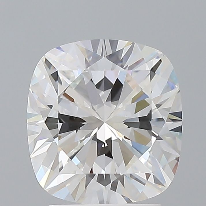 Loose Diamond - CUSHION BRILLIANT 2.57ct E VVS2: Loose Diamond - CUSHION BRILLIANT 2.57ct E VVS2 Source: This is a real non-mined Diamond that has been grown in a lab Shape: CUSHION BRILLIANT Carats: 2.57 Color: E Clarity: VVS2 Certification: IGI Vi