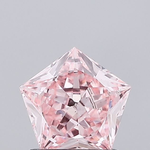 Loose Diamond - PENTAGONAL 0.77ct Fancy Intense Pink VS1: Loose Diamond - PENTAGONAL 0.77ct Fancy Intense Pink VS1 Source: This is a real non-mined Diamond that has been grown in a lab Shape: PENTAGONAL Carats: 0.77 Color: Fancy Intense Pink Certification: I