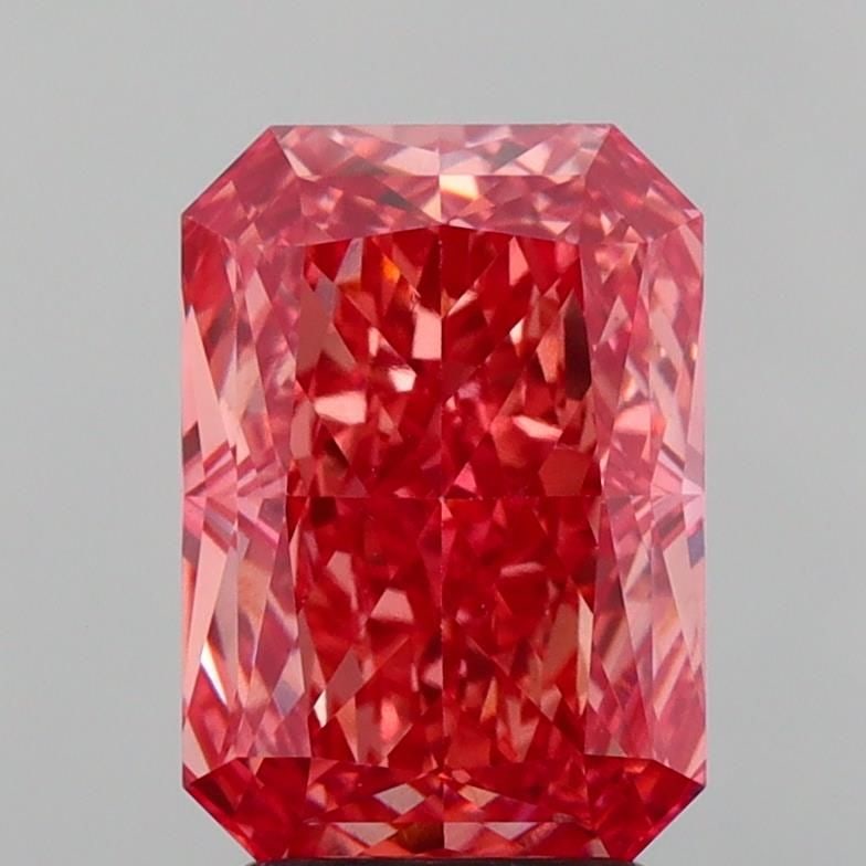 Loose Diamond - RADIANT 3.31ct Fancy Vivid Pink VS2: Loose Diamond - RADIANT 3.31ct Fancy Vivid Pink VS2 Source: This is a real non-mined Diamond that has been grown in a lab Shape: RADIANT Carats: 3.31 Color: Fancy Vivid Pink Certification: IGI Video: