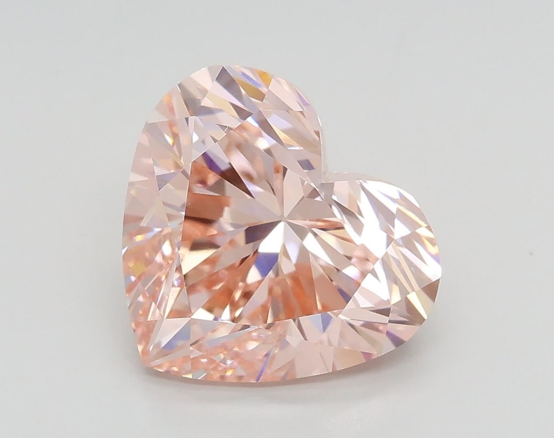 Loose Diamond - HEART 3.05ct Fancy Intense Pink VS1: Loose Diamond - HEART 3.05ct Fancy Intense Pink VS1 Source: This is a real non-mined Diamond that has been grown in a lab Shape: HEART Carats: 3.05 Color: Fancy Intense Pink Certification: IGI Video: