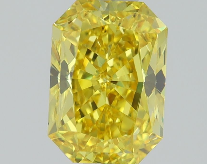 Loose Diamond - RADIANT 1.02ct Fancy Vivid Yellow VVS2: Loose Diamond - RADIANT 1.02ct Fancy Vivid Yellow VVS2 Source: This is a real non-mined Diamond that has been grown in a lab Shape: RADIANT Carats: 1.02 Color: Fancy Vivid Yellow Certification: IGI