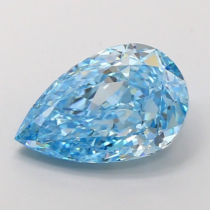 Loose Diamond - PEAR 2.64ct Fancy Vivid Blue VS1: Loose Diamond - PEAR 2.64ct Fancy Vivid Blue VS1 Source: This is a real non-mined Diamond that has been grown in a lab Shape: PEAR Carats: 2.64 Color: Fancy Vivid Blue Certification: IGI Video: