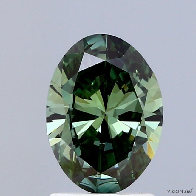 Loose Diamond - OVAL 1.14ct Fancy Vivid Green VVS2: Loose Diamond - OVAL 1.14ct Fancy Vivid Green VVS2 Source: This is a real non-mined Diamond that has been grown in a lab Shape: OVAL Carats: 1.14 Color: Fancy Vivid Green Certification: IGI Video: