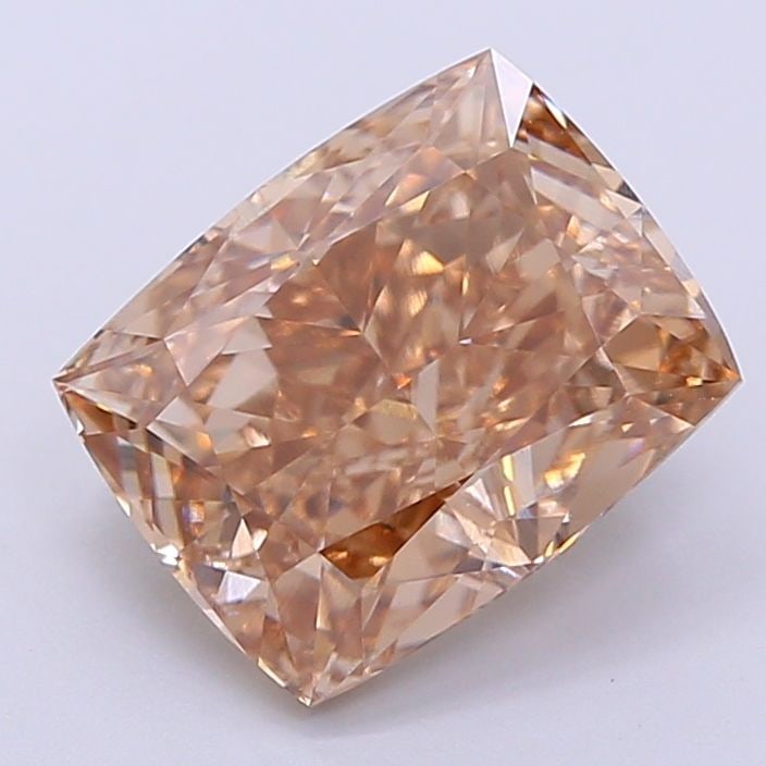 Loose Diamond - CUSHION MODIFIED 3.11ct Fancy Light Brown VS1: Loose Diamond - CUSHION MODIFIED 3.11ct Fancy Light Brown VS1 Source: This is a real non-mined Diamond that has been grown in a lab Shape: CUSHION MODIFIED Carats: 3.11 Color: Fancy Light Brown