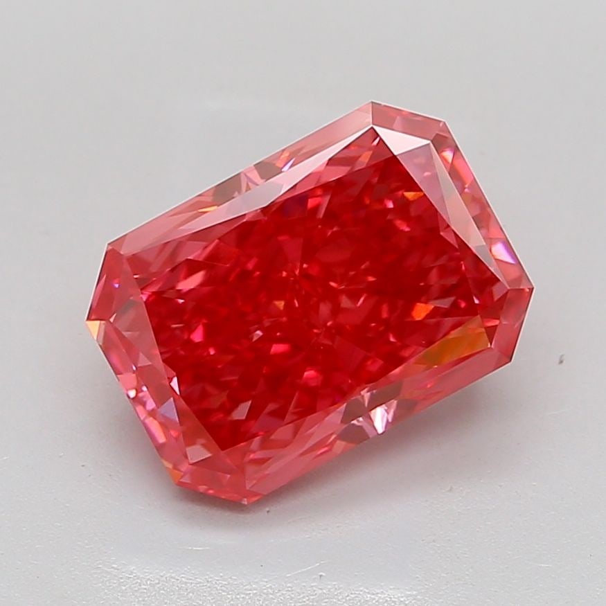 Loose Diamond - RADIANT 5.11ct Fancy Vivid Pink VS1: Loose Diamond - RADIANT 5.11ct Fancy Vivid Pink VS1 Source: This is a real non-mined Diamond that has been grown in a lab Shape: RADIANT Carats: 5.11 Color: Fancy Vivid Pink Certification: IGI Video: