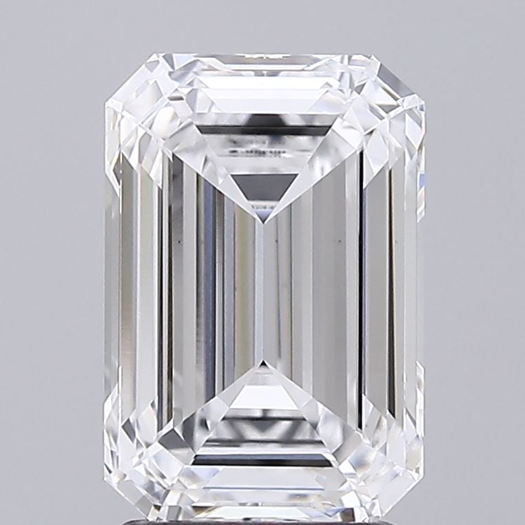 Loose Diamond - EMERALD 2.56ct D VS1: Loose Diamond - EMERALD 2.56ct D VS1 Source: This is a real non-mined Diamond that has been grown in a lab Shape: EMERALD Carats: 2.56 Color: D Clarity: VS1 Certification: IGI Video: