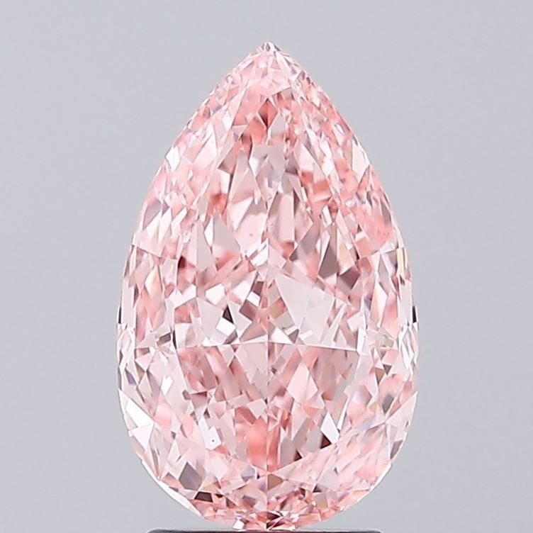 Loose Diamond - PEAR 3.07ct Fancy Vivid Pink VS1: Loose Diamond - PEAR 3.07ct Fancy Vivid Pink VS1 Source: This is a real non-mined Diamond that has been grown in a lab Shape: PEAR Carats: 3.07 Color: Fancy Vivid Pink Certification: IGI Video: