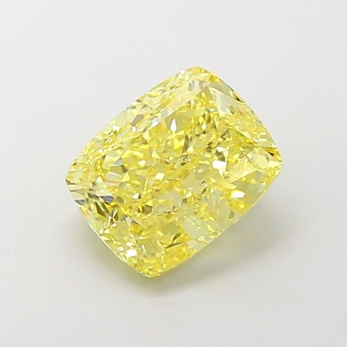 Loose Diamond - CUSHION MODIFIED 4.03ct Fancy Vivid Yellow VS1: Loose Diamond - CUSHION MODIFIED 4.03ct Fancy Vivid Yellow VS1 Source: This is a real non-mined Diamond that has been grown in a lab Shape: CUSHION MODIFIED Carats: 4.03 Color: Fancy Vivid Yellow Cert