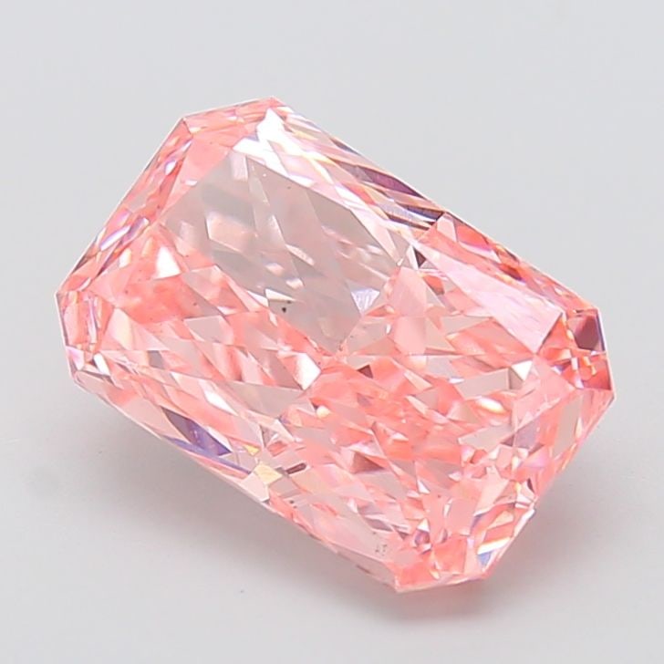 Loose Diamond - RADIANT 5.0ct Fancy Vivid Pink VS1: Loose Diamond - RADIANT 5.0ct Fancy Vivid Pink VS1 Source: This is a real non-mined Diamond that has been grown in a lab Shape: RADIANT Carats: 5.0 Color: Fancy Vivid Pink Certification: IGI Video: