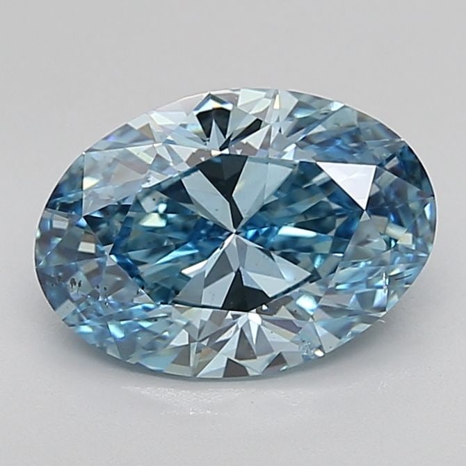 Loose Diamond - OVAL 2.87ct Fancy Vivid Blue SI1: Loose Diamond - OVAL 2.87ct Fancy Vivid Blue SI1 Source: This is a real non-mined Diamond that has been grown in a lab Shape: OVAL Carats: 2.87 Color: Fancy Vivid Blue Certification: IGI Video: