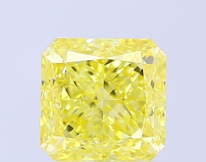 Loose Diamond - SQUARE RADIANT 2.06ct Fancy Intense Yellow VS1: Loose Diamond - SQUARE RADIANT 2.06ct Fancy Intense Yellow VS1 Source: This is a real non-mined Diamond that has been grown in a lab Shape: SQUARE RADIANT Carats: 2.06 Color: Fancy Intense Yellow Cert