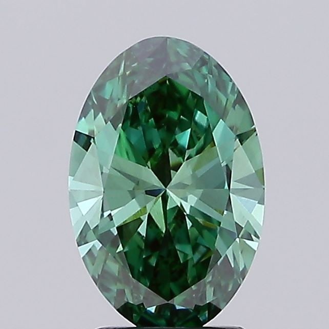 Loose Diamond - OVAL 2.07ct Fancy Vivid Green VS1 (1 of 1)