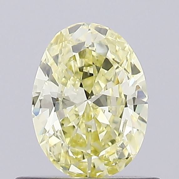 Loose Diamond - OVAL 0.54ct Fancy Vivid Yellow VVS2: Loose Diamond - OVAL 0.54ct Fancy Vivid Yellow VVS2 Source: This is a real non-mined Diamond that has been grown in a lab Shape: OVAL Carats: 0.54 Color: Fancy Vivid Yellow Certification: NONE Video: