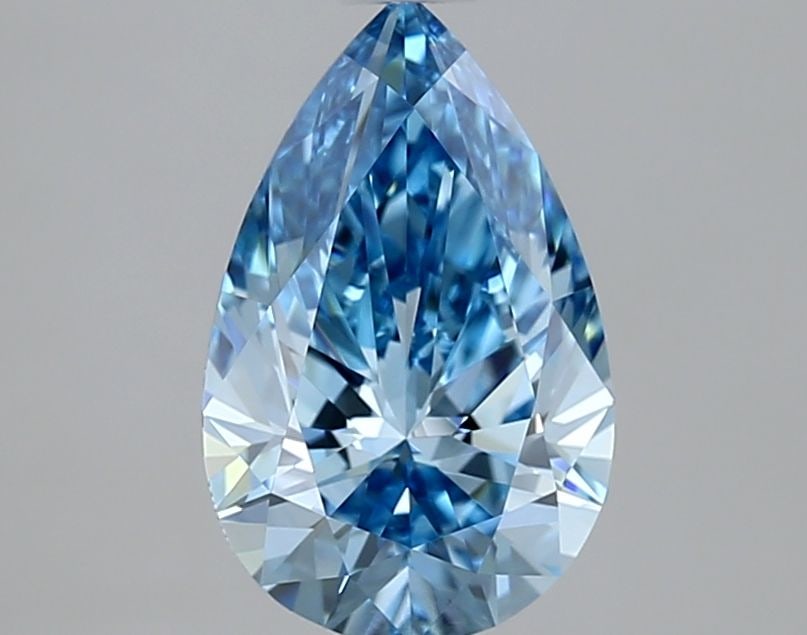 Loose Diamond - PEAR 1.53ct Fancy Vivid Blue VVS1: Loose Diamond - PEAR 1.53ct Fancy Vivid Blue VVS1 Source: This is a real non-mined Diamond that has been grown in a lab Shape: PEAR Carats: 1.53 Color: Fancy Vivid Blue Certification: IGI Video: