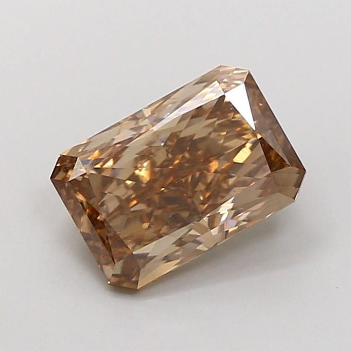 Loose Diamond - RADIANT 2.0ct Fancy Brown VS1: Loose Diamond - RADIANT 2.0ct Fancy Brown VS1 Source: This is a real non-mined Diamond that has been grown in a lab Shape: RADIANT Carats: 2.0 Color: Fancy Brown Certification: IGI Video: