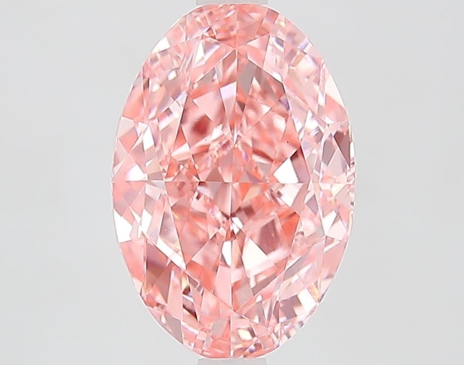 Loose Diamond - OVAL 3.09ct Fancy Vivid Pink VS1: Loose Diamond - OVAL 3.09ct Fancy Vivid Pink VS1 Source: This is a real non-mined Diamond that has been grown in a lab Shape: OVAL Carats: 3.09 Color: Fancy Vivid Pink Certification: IGI Video: Video