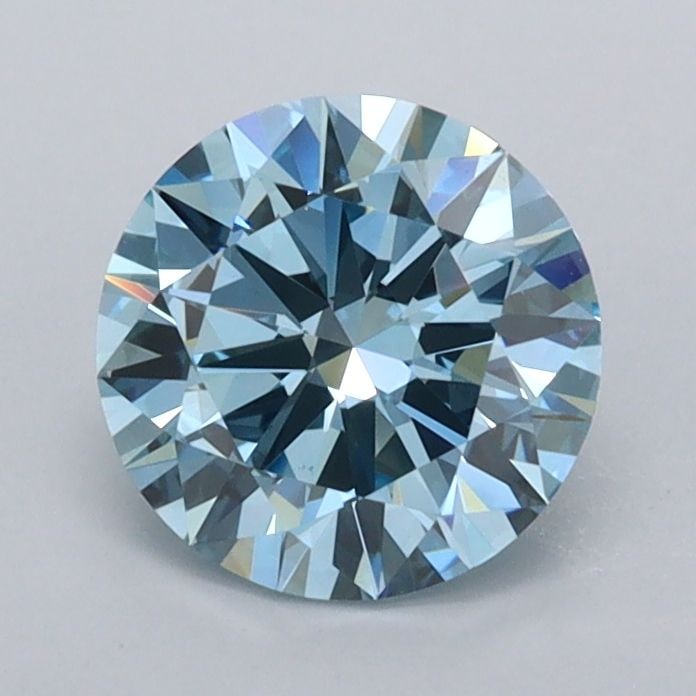 Loose Diamond - ROUND 1.16ct Fancy Vivid Blue VVS2: Loose Diamond - ROUND 1.16ct Fancy Vivid Blue VVS2 Source: This is a real non-mined Diamond that has been grown in a lab Shape: ROUND Carats: 1.16 Color: Fancy Vivid Blue Certification: IGI Video:
