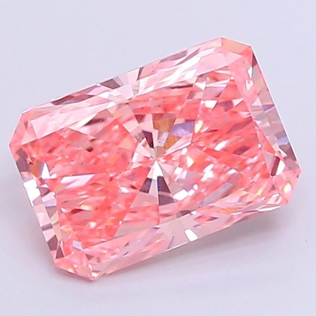 Loose Diamond - RADIANT 1.94ct Fancy Vivid Pink VS2: Loose Diamond - RADIANT 1.94ct Fancy Vivid Pink VS2 Source: This is a real non-mined Diamond that has been grown in a lab Shape: RADIANT Carats: 1.94 Color: Fancy Vivid Pink Certification: IGI Video: