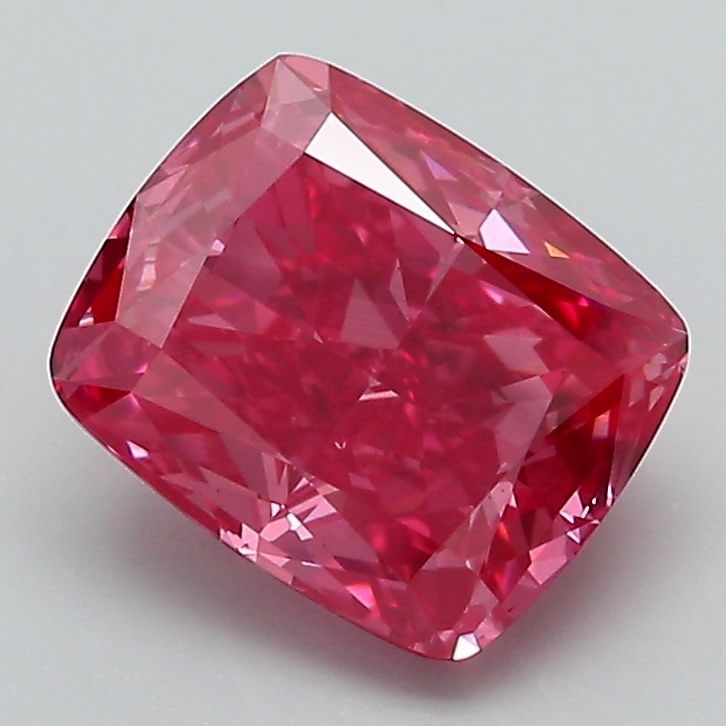 Loose Diamond - CUSHION MODIFIED 2.01ct Fancy Vivid Pink VS2: Loose Diamond - CUSHION MODIFIED 2.01ct Fancy Vivid Pink VS2 Source: This is a real non-mined Diamond that has been grown in a lab Shape: CUSHION MODIFIED Carats: 2.01 Color: Fancy Vivid Pink Certific