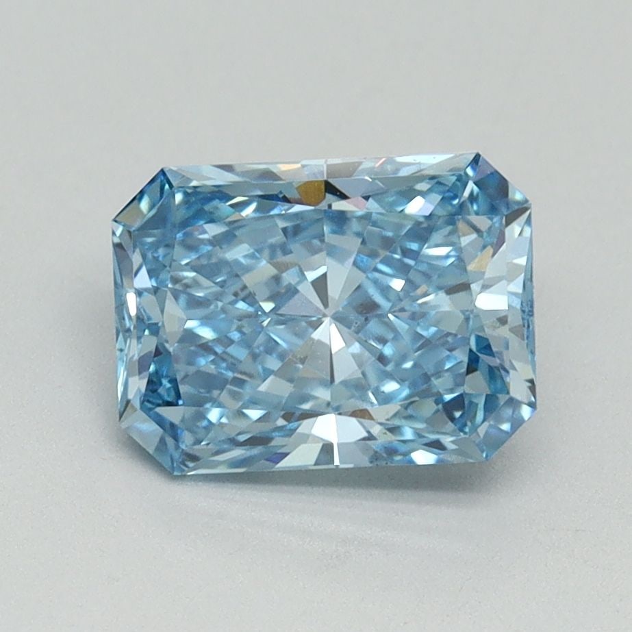 Loose Diamond - RADIANT 1.59ct Fancy Vivid Blue SI1: Loose Diamond - RADIANT 1.59ct Fancy Vivid Blue SI1 Source: This is a real non-mined Diamond that has been grown in a lab Shape: RADIANT Carats: 1.59 Color: Fancy Vivid Blue Certification: IGI Video:
