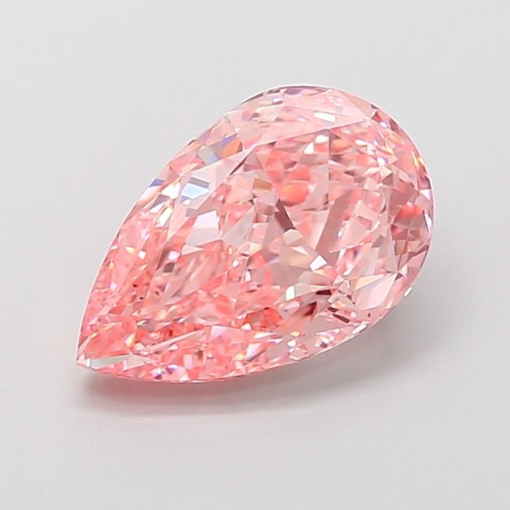 Loose Diamond - PEAR 3.05ct Fancy Vivid Pink VS1: Loose Diamond - PEAR 3.05ct Fancy Vivid Pink VS1 Source: This is a real non-mined Diamond that has been grown in a lab Shape: PEAR Carats: 3.05 Color: Fancy Vivid Pink Certification: IGI Video:
