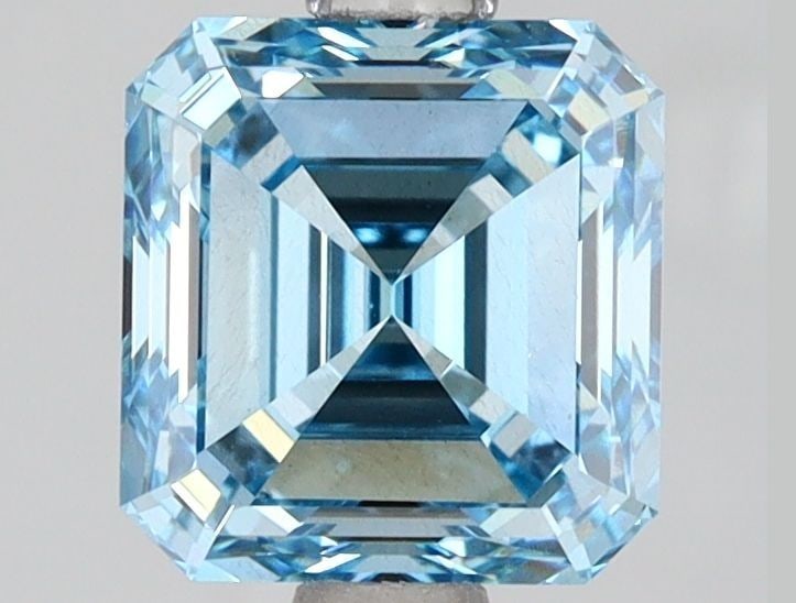 Loose Diamond - SQUARE EMERALD 2.01ct Fancy Intense Blue VS2: Loose Diamond - SQUARE EMERALD 2.01ct Fancy Intense Blue VS2 Source: This is a real non-mined Diamond that has been grown in a lab Shape: SQUARE EMERALD Carats: 2.01 Color: Fancy Intense Blue Certific