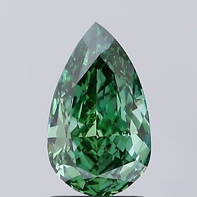Loose Diamond - PEAR 1.39ct Fancy Vivid Green VS1 (1 of 1)