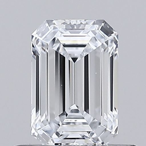 Loose Diamond - EMERALD 0.55ct E VVS1: Loose Diamond - EMERALD 0.55ct E VVS1 Source: This is a real non-mined Diamond that has been grown in a lab Shape: EMERALD Carats: 0.55 Color: E Clarity: VVS1 Certification: IGI Video: