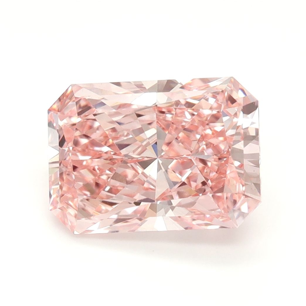 Loose Diamond - RADIANT 2.82ct Fancy Vivid Pink VS1: Loose Diamond - RADIANT 2.82ct Fancy Vivid Pink VS1 Source: This is a real non-mined Diamond that has been grown in a lab Shape: RADIANT Carats: 2.82 Color: Fancy Vivid Pink Certification: IGI Video: