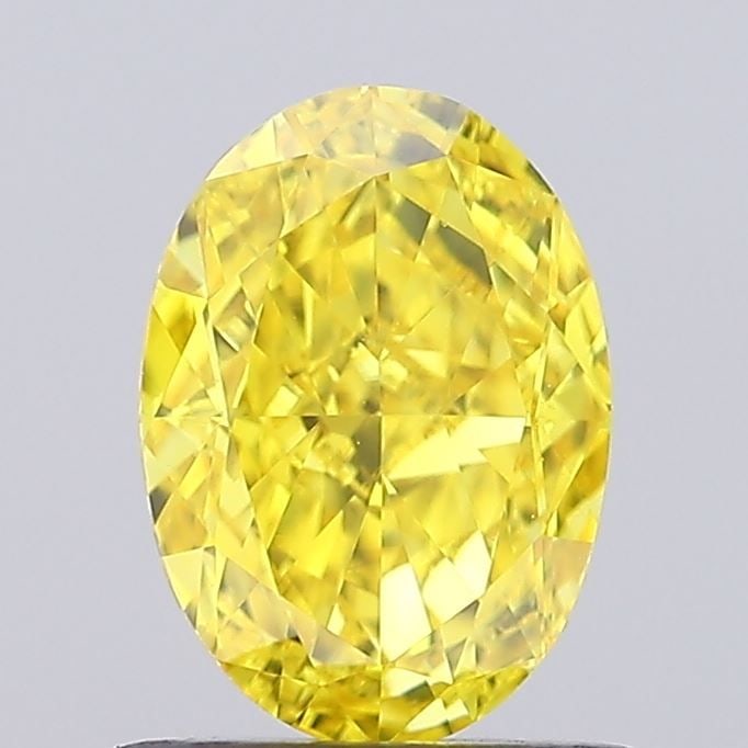 Loose Diamond - OVAL 1.02ct Fancy Vivid Yellow VS1: Loose Diamond - OVAL 1.02ct Fancy Vivid Yellow VS1 Source: This is a real non-mined Diamond that has been grown in a lab Shape: OVAL Carats: 1.02 Color: Fancy Vivid Yellow Certification: NONE Video: