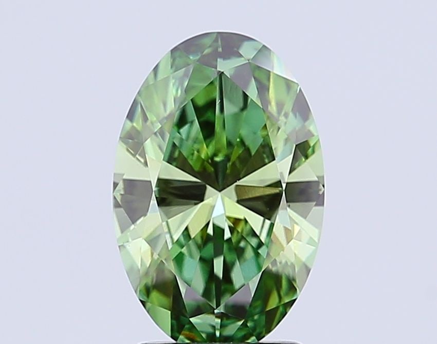 Loose Diamond - OVAL 3.0ct Fancy Vivid Green VS1: Loose Diamond - OVAL 3.0ct Fancy Vivid Green VS1 Source: This is a real non-mined Diamond that has been grown in a lab Shape: OVAL Carats: 3.0 Color: Fancy Vivid Green Certification: IGI Video: