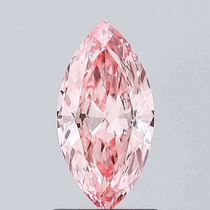 Loose Diamond - MARQUISE 0.85ct Fancy Vivid Pink VVS2: Loose Diamond - MARQUISE 0.85ct Fancy Vivid Pink VVS2 Source: This is a real non-mined Diamond that has been grown in a lab Shape: MARQUISE Carats: 0.85 Color: Fancy Vivid Pink Certification: IGI Vide