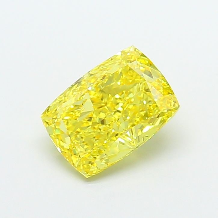 Loose Diamond - CUSHION MODIFIED 3.03ct Fancy Vivid Yellow SI1: Loose Diamond - CUSHION MODIFIED 3.03ct Fancy Vivid Yellow SI1 Source: This is a real non-mined Diamond that has been grown in a lab Shape: CUSHION MODIFIED Carats: 3.03 Color: Fancy Vivid Yellow Cert