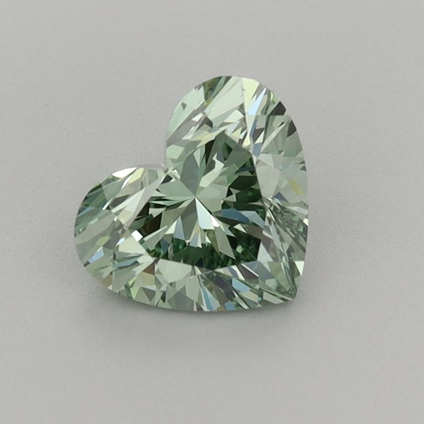 Loose Diamond - HEART 1.01ct Fancy Vivid Green VS1: Loose Diamond - HEART 1.01ct Fancy Vivid Green VS1 Source: This is a real non-mined Diamond that has been grown in a lab Shape: HEART Carats: 1.01 Color: Fancy Vivid Green Certification: IGI Video: