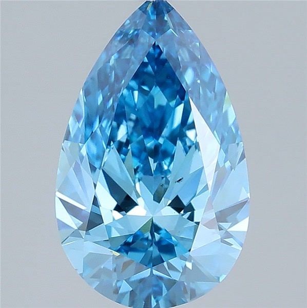 Loose Diamond - PEAR 2.54ct Fancy Vivid Blue VS1: Loose Diamond - PEAR 2.54ct Fancy Vivid Blue VS1 Source: This is a real non-mined Diamond that has been grown in a lab Shape: PEAR Carats: 2.54 Color: Fancy Vivid Blue Certification: IGI Video: