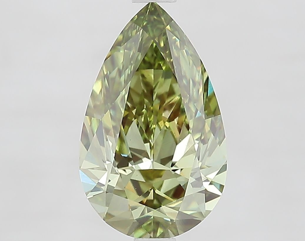 Loose Diamond - PEAR 2.5ct Fancy Vivid Green VS1: Loose Diamond - PEAR 2.5ct Fancy Vivid Green VS1 Source: This is a real non-mined Diamond that has been grown in a lab Shape: PEAR Carats: 2.5 Color: Fancy Vivid Green Certification: IGI Video: Video