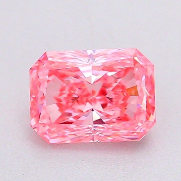 Loose Diamond - RADIANT 1.09ct Fancy Vivid Pink VS1: Loose Diamond - RADIANT 1.09ct Fancy Vivid Pink VS1 Source: This is a real non-mined Diamond that has been grown in a lab Shape: RADIANT Carats: 1.09 Color: Fancy Vivid Pink Certification: IGI Video: